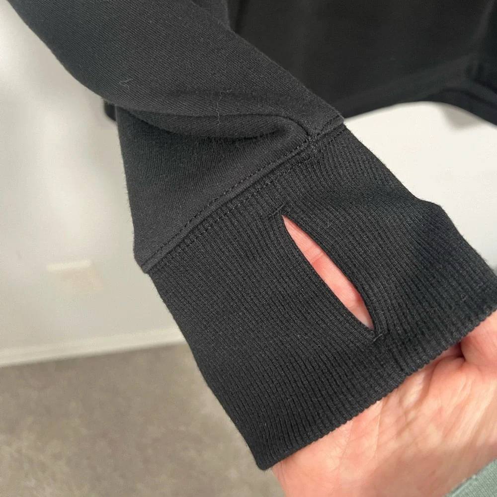 Athleta Cozy Karma 1/4 Zip Black 2XL - Picture 3 of 6